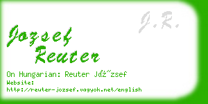 jozsef reuter business card